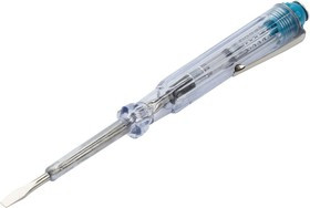 Индикаторная отвертка, 135 мм, до 500 В, шлицевая, серт., испытания, Smartbuy One Tools/720