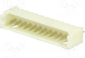 NX1250-12SMS, Гнездо, провод-плата, "папа", 1,25мм, PIN: 12, THT, 125В, 1А, луженые