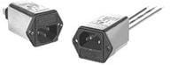 3EHG1-2, Power Line Filters 3A IEC - 1/4" FASTON FLANGE MOUNT