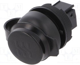 1018840000, Гнездо USB, 22мм, FrontCom, -40-70°C, d22мм, IP65, черный