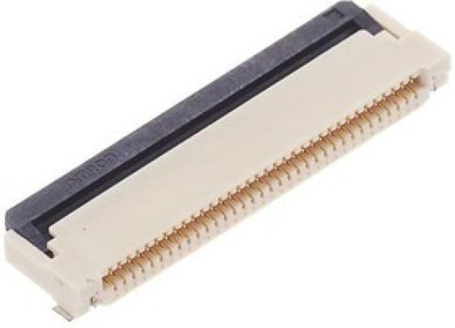 XF2M34151AR100, Conn FPC Connector SKT 34 POS 0.5mm Solder RA SMD Reel