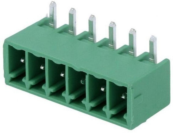 1844252, Pluggable Terminal Blocks 6 Pos 3.5mm pitch Through Hole Header