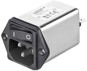 FN9266S-1-06, AC Power Entry Modules 1A 40mH 250VAC Snap-in