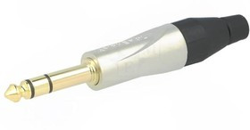 TS3P-AU, Вилка; Jack 6,35мм; "папа"; stereo; прямой; на провод; пайка; серый TS3P-AU, Вилка; Jack 6,35мм; "папа"; stereo; прямой; на провод; пайка; серый