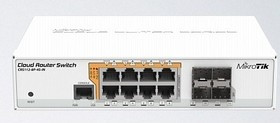 MikroTik CRS112-8P-4S-IN Коммутатор 8х10/100/1000 Ethernet, 4 x SFP ports
