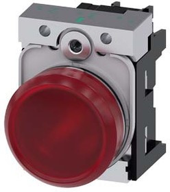 3SU1152-6AA20-1AA0, SIRIUS Act Indicator Lamp Complete Metal, Glossy, Red