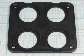 Рамка A13-4X22, 87x104x отверстие -4/2X2-d29x37мм, пластиковая; №14918 рамка A13-4X22\87x104xотв- 4/2X2-d29x37\пласт\