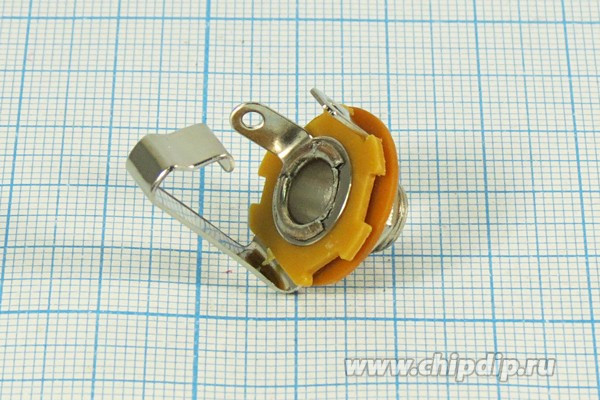 Гнездо 6,3моно, 3C, панель М9, ON-OFF; №64 гн 6,3моно\3C\пан М9\\ON-OFF\