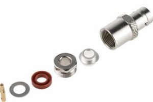 R141207000W, jack Cable Mount BNC Connector, 50, Clamp Termination, Straight Body R141207000W, jack Cable Mount BNC Connector, 50, Clamp Termination, Straight Body