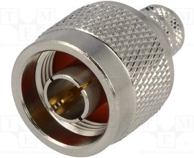 N1121A1NT3G750, Вилка, N, "папа", прямой, 50Ом, KX4, RG213, RG393, обжим, тефлон