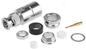 J01002A1940, 75 Straight Cable Mount, BNC Connector, Plug, RG11 A/U, RG216/U J01002A1940, 75 Straight Cable Mount, BNC Connector, Plug, RG11 A/U, RG216/U