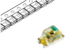 LL-S190UYC-Y2-2B, LED; SMD; 0603; yellow; 25?45mcd; 1.6x0.8x0.8mm; 130°; 1.6?2.4V