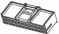 936268-1, 4mm 2x3P 3 2 P=4mm Rectangular Connectors Housings ROHS