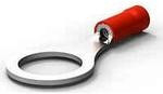 34152, TERMINAL, RING, 9.53MM STUD, CRIMP, RED, 22-16AWG 34152, TERMINAL, RING, 9.53MM STUD, CRIMP, RED, 22-16AWG