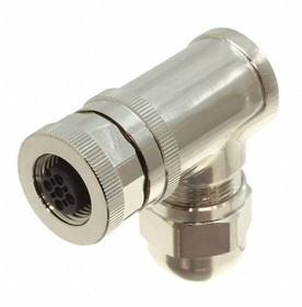 T4112411041-000, Разъем Кабеля, M12, Female, 4 Positions, Винтовое Гнездо, Угловой Монтаж на Кабель