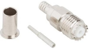 081-116, RF Connectors / Coaxial Connectors MINI UHF S CRIMP JCK FOR RG-58, 50 OHM 081-116, RF Connectors / Coaxial Connectors MINI UHF S CRIMP JCK FOR RG-58, 50 OHM
