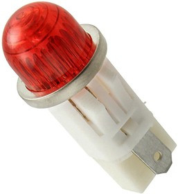 1092QA1-12V, LED Panel Mount Indicators PMI RED HI-DOME 12V 3/16" TERM