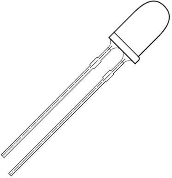 HSDL-4251, ИК-передатчик, 5мм, 870нм, прозрачная, 56мВт, 30°, THT, 20мА