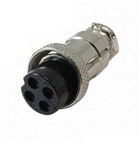 GX16M-4A, Разъем цилиндрический 4pin