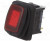 R13-66B8-02-BBR, ROCKER; SPST; Pos: 2; ON-OFF; 10A/250VAC; red; IP65; neon lamp; 250V
