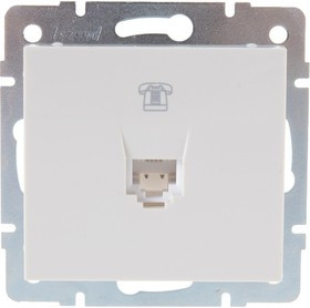 RAIN Розетка телефонная евро крем 703-0388-137