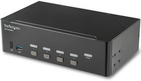 SV431DHD4KU, 4 Port Dual Monitor USB HDMI KVM Switch, 3.5 mm Stereo 3840 x 2160 Maximum Resolution