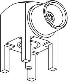 919-383J-51A, Conn MCX 0Hz to 6GHz 50Ohm Solder RA Thru-Hole RCP Gold