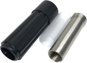 NYS203-U, Phone Connectors 1/4" MONO PLUG REAN BLK PLASTIC/SIL BU