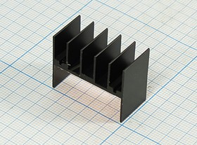 Радиатор охлаждения 15x 31x 25, H04, Al, черный, BLA021-15; №12392 охладитель 15x 31x 25\H04\\Al\чер\BLA021-15\