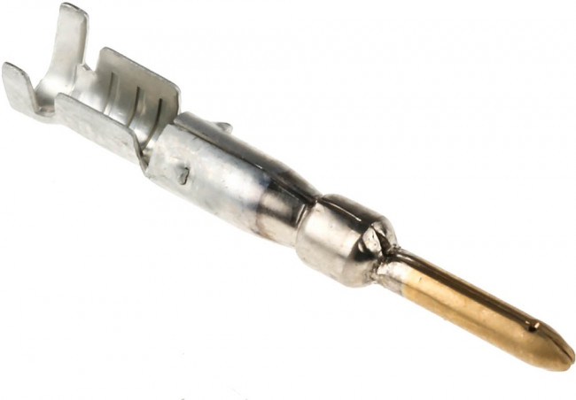 CF16PC10RF, Контакт круглого разъема, штампованный, Серия Clipper, Штырь, Обжим, 16 AWG, 18 AWG