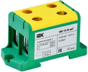 Клемма вводная силовая КВС 16-95кв.мм. 2-ряд. PE IEK YZN23-095-K52
