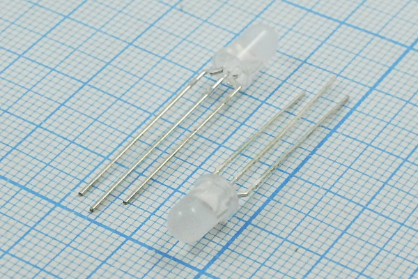 Светодиодная сборка двухцветная красный&amp;зеленый, 5x8мм, яркость25&amp;35мкд, линза матовая, SL-522GEWMX; №14663 СД сборка 5 x 8\кр&amp;зел\ 25&amp;35