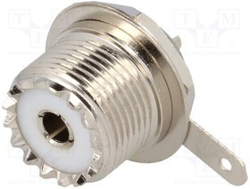 UHF-201, Гнездо, UHF (SO-239), "мама", прямой, пайка, на панель