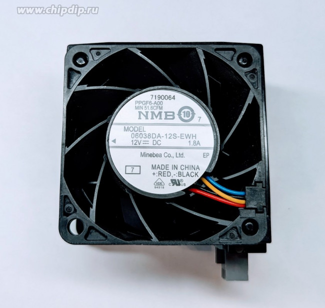 Вентилятор NMB 06038DA-12S-EWH 12v 60x38 4pin