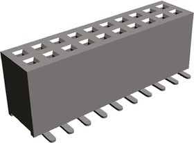 M50-3102045, M50-31 Series Straight Surface Mount PCB Socket, 40-Contact, 2-Row, 1.27mm Pitch, Solder Termination M50-3102045, M50-31 Series Straight Surface Mount PCB Socket, 40-Contact, 2-Row, 1.27mm Pitch, Solder Termination