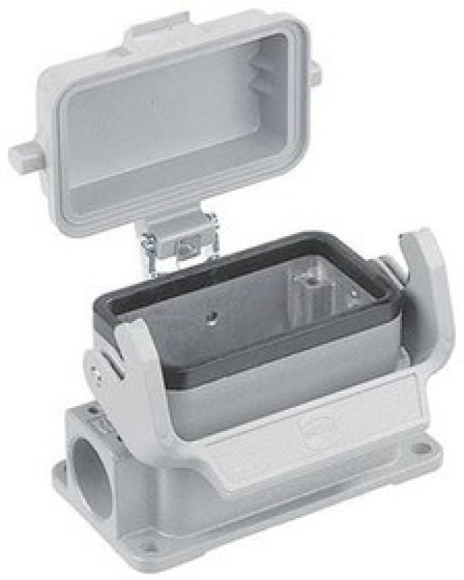 09300161295, Heavy Duty Power Connectors SURFACE MOUNTING HSG HAN 16B 2 SIDE ENTRY 09300161295, Heavy Duty Power Connectors SURFACE MOUNTING HSG HAN 16B 2 SIDE ENTRY
