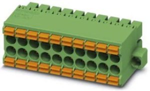 1790412, Pluggable Terminal Blocks 14 Pos 3.5mm Dbl Row Plug 24-16AWG Sprin