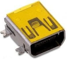 651305142821, USB Connectors WR-COM Type AB SMT 5Pin Horztl FemlMini