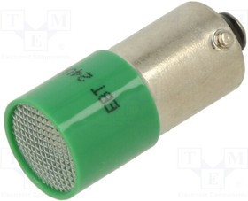 18802351, Индикат.лампа: LED; BA9S,T10; зеленый; пластик; 24ВAC; 24ВDC