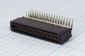 Разъем слот SL- 36R розетка, шаг P2.54, контакты 18HC/36P, на плату угловой, SL- 36R