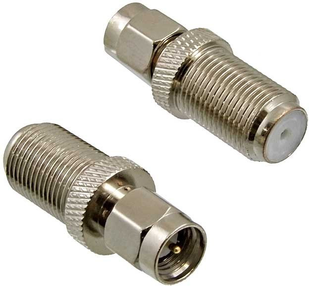 FJ-SMAP, Разъём высокочастотный, переходник SMA штекер - F гнездо