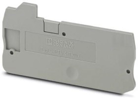 3211863, D-PTU 4-TWIN Series End Cover for Use with Modular Terminal Block 3211863, D-PTU 4-TWIN Series End Cover for Use with Modular Terminal Block
