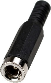 3-237, Разъем питания 5.5x2.1мм "гн" пластик на кабель