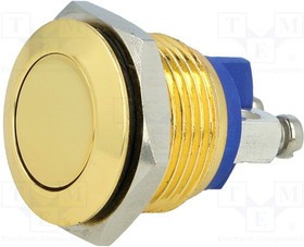 V16-10-G, Переключатель антивандальный, Положения 2, SPST-NO, 2A/36ВDC