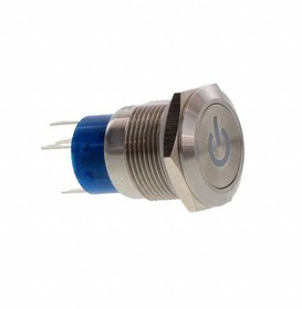 AV1910PB12Q04, Pushbutton Switches AV19 SPM 3A POWER LOGO R&amp;B 12V