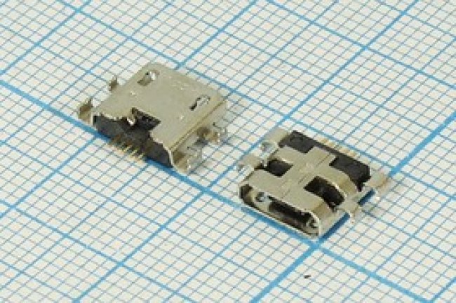 Разъем microUSB REV розетка, тип B, контакты 5C4HP, на плату, microUSBB5SAD9 REV Разъем microUSB REV розетка, тип B, контакты 5C4HP, на плату, microUSBB5SAD9 REV