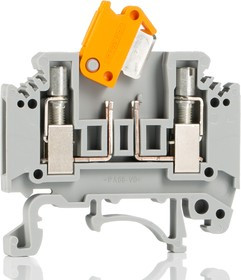 3104013, MTK-P/P Series Grey Knife Disconnect Terminal Block, 0.2 2.5mm², Single-Level, Screw