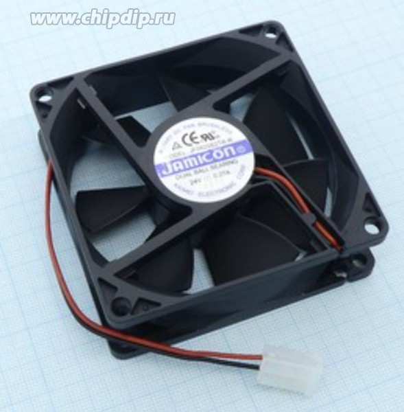 Вентилятор Jamicon JF0825B2TR-R 80x25мм 24V 6.48W 0.21A