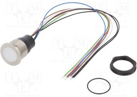 3-101-414, Переключатель емкостный, Положения 2, SPST-NO, 0,1A/42В AC, IP67