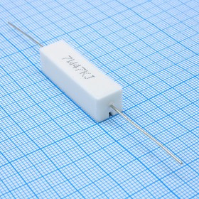 SQP70047KJBP, (SQP 7W 47K 5%), Резистор керамический цементный аксиальный (SQP) 7Вт 47кОм +5%